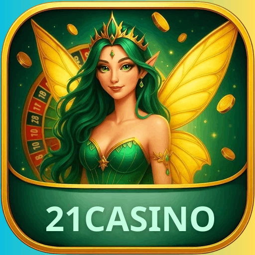 Imagem promocional da 21CASINO mostrando a plataforma e suas vantagens